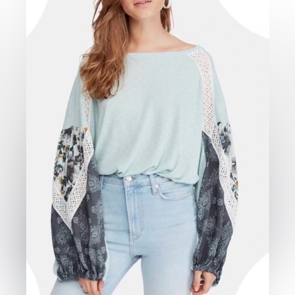 NEW Free people Women's Light Blue Top